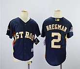 Youth Astros 2 Alex Bregman Navy 2018 Gold Program Cool Base Stitched Baseball Jerseys,baseball caps,new era cap wholesale,wholesale hats